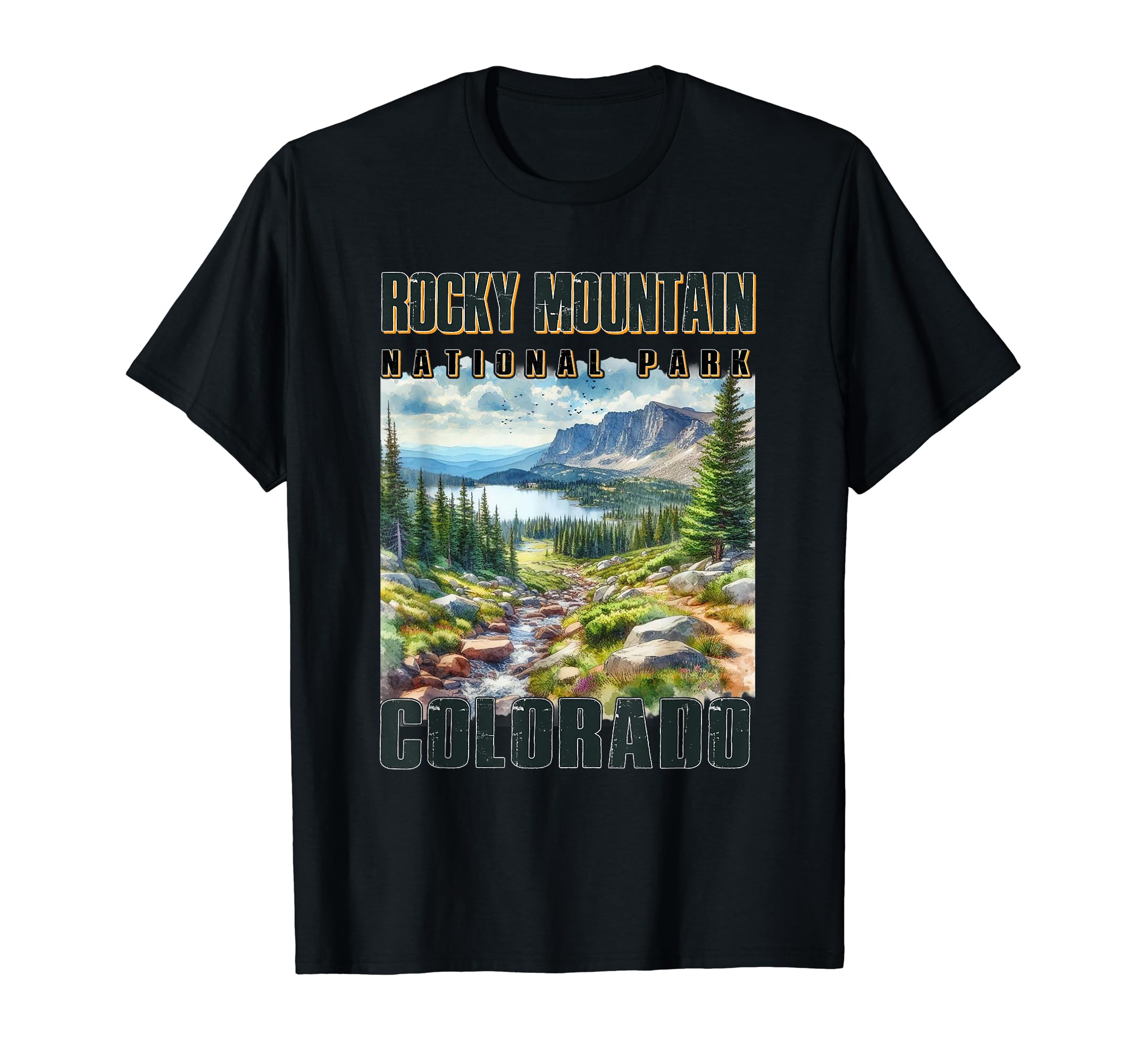 Rocky Mountain National Park Colorado T-Shirt - Trendy Graphic Unisex - T-Shirt, Sweatshirt, Hoodie