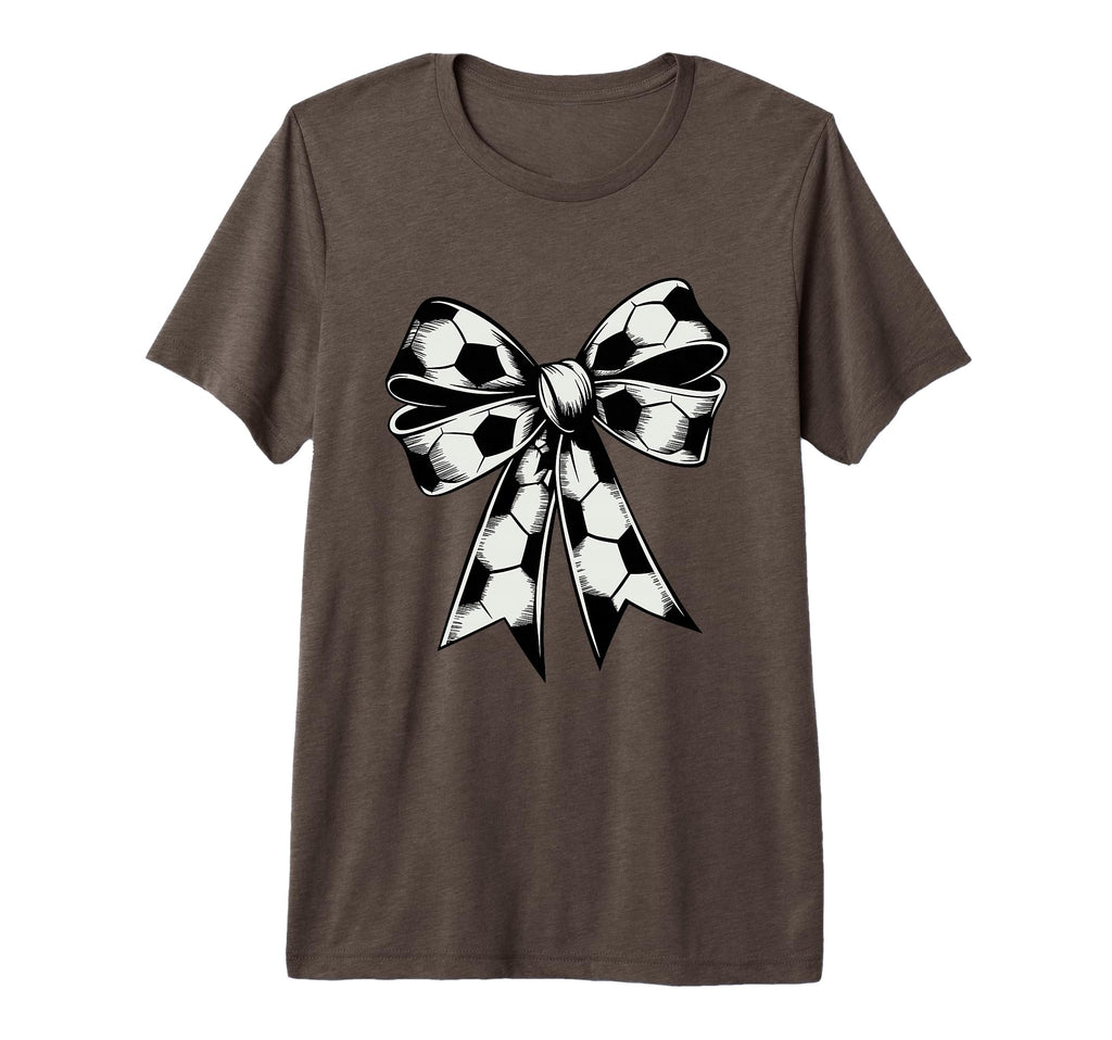 Coquette Bow Soccer Ball Mom Life T-Shirt - Aesthetic Graphic for Adults - T-Shirt, Sweatshirt, Hoodie