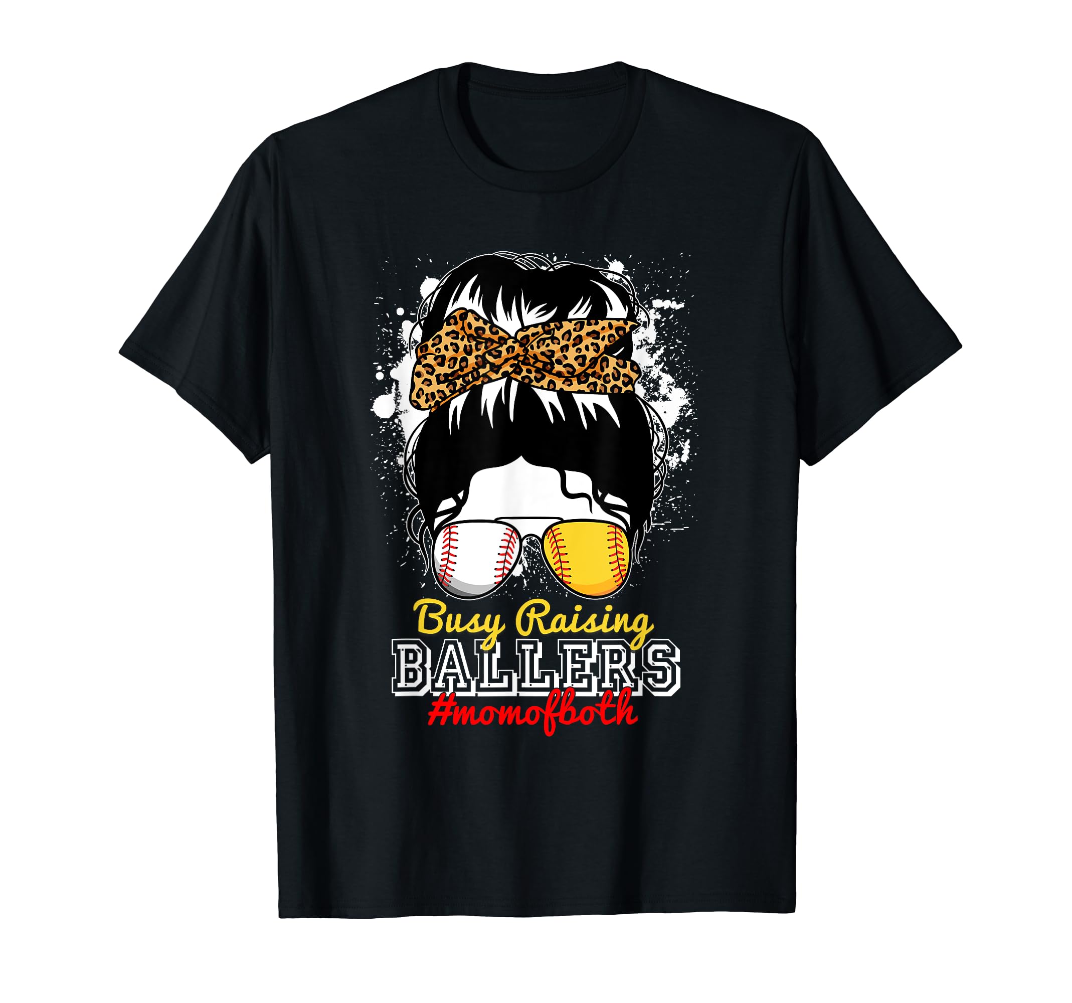 Baseball Softball Moms Life Busy T-Shirt - Unique Graphic for Adults - T-Shirt, Sweatshirt, Hoodie