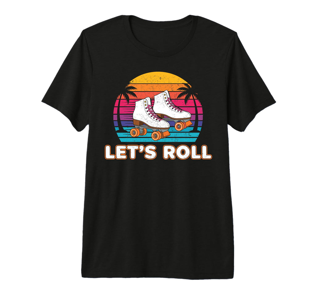 Palm Trees Lets Roll Quad Roller Skates T-Shirt - Streetwear Style Unisex - T-Shirt, Sweatshirt, Hoodie