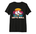 Palm Trees Lets Roll Quad Roller Skates T-Shirt - Streetwear Style Unisex - T-Shirt, Sweatshirt, Hoodie