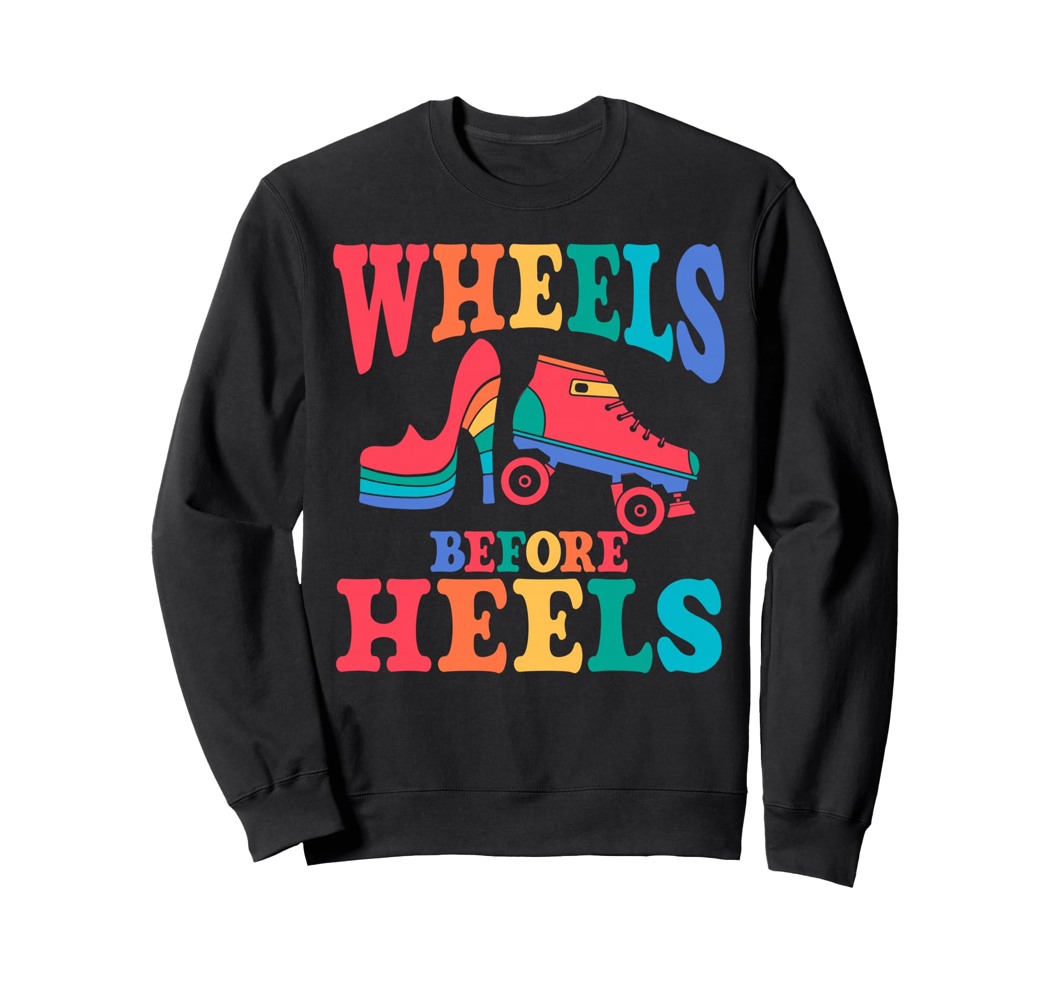 Roller Skating Skate 1970S Wheels Sweatshirt - Minimalist Print Men Women - T-Shirt, Sweatshirt, Hoodie