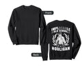 Hooligan Power Implacable Old Sweatshirt - Unique Graphic for Adults - T-Shirt, Sweatshirt, Hoodie