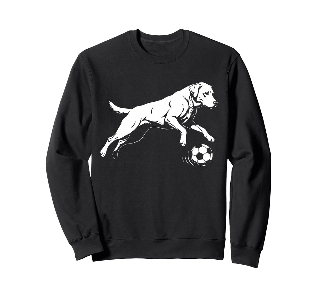 Soccer Labrador Retriever Funny Dog Sweatshirt - Fun Novelty Design Unisex - T-Shirt, Sweatshirt, Hoodie