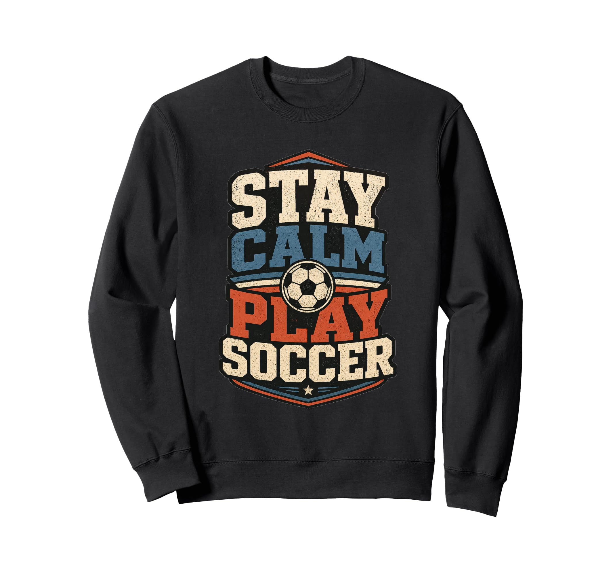 Football Collection Stay Calm Sweatshirt - Casual Everyday Wear Men Women - T-Shirt, Sweatshirt, Hoodie