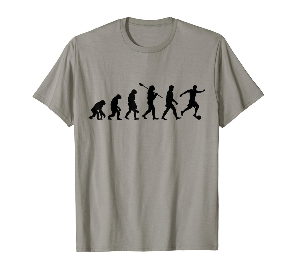 Human Evolution Soccer Male T-Shirt - Custom Art Print Men Women - T-Shirt, Sweatshirt, Hoodie