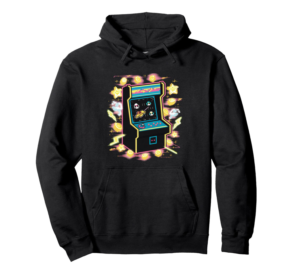 Pixel Art Arcade Machine Gaming Gamers Hoodie - Aesthetic Graphic Men Women - T-Shirt, Sweatshirt, Hoodie