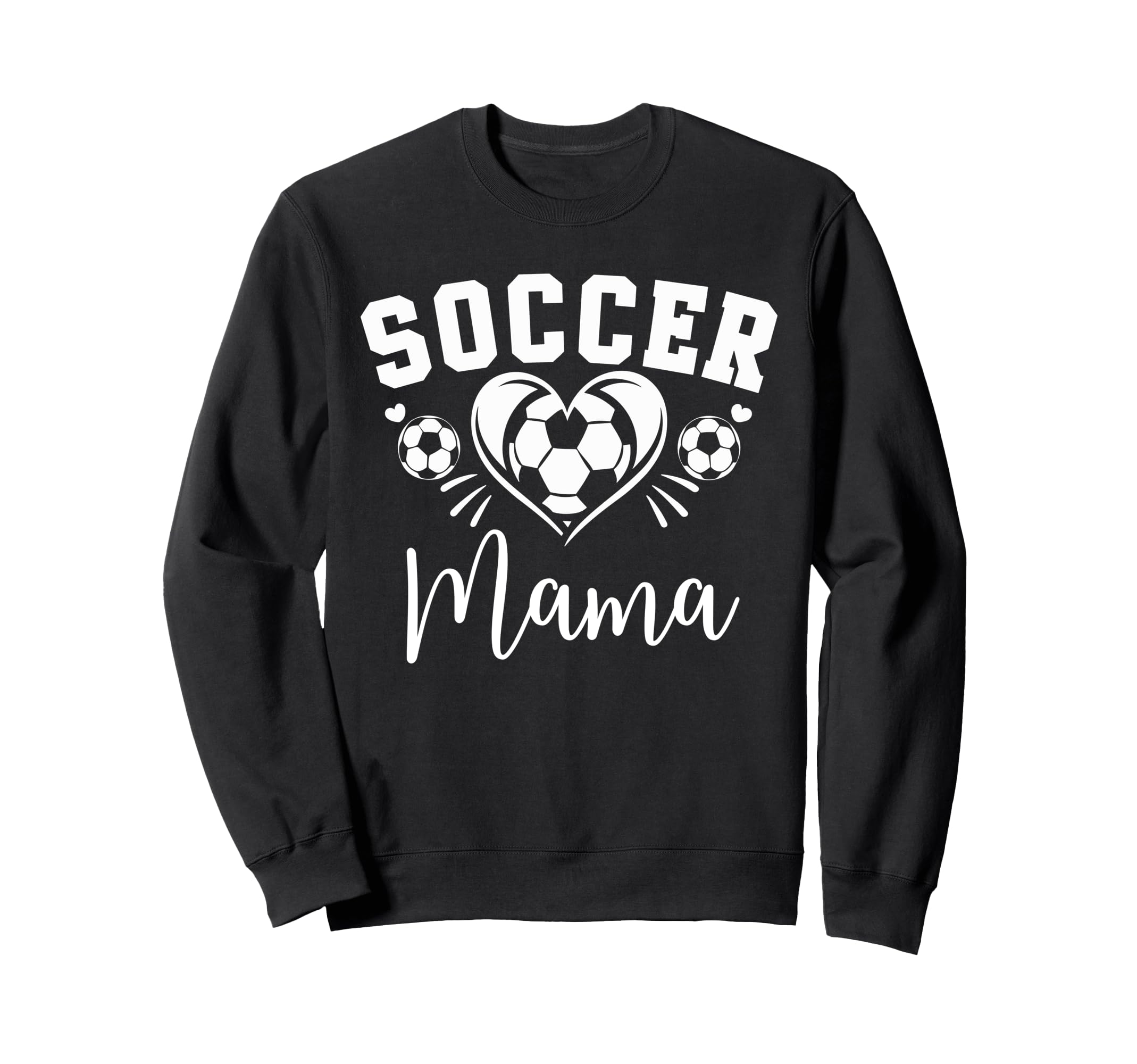 Soccer Mama Soccer Heart Sweatshirt - Aesthetic Graphic for Adults - T-Shirt, Sweatshirt, Hoodie