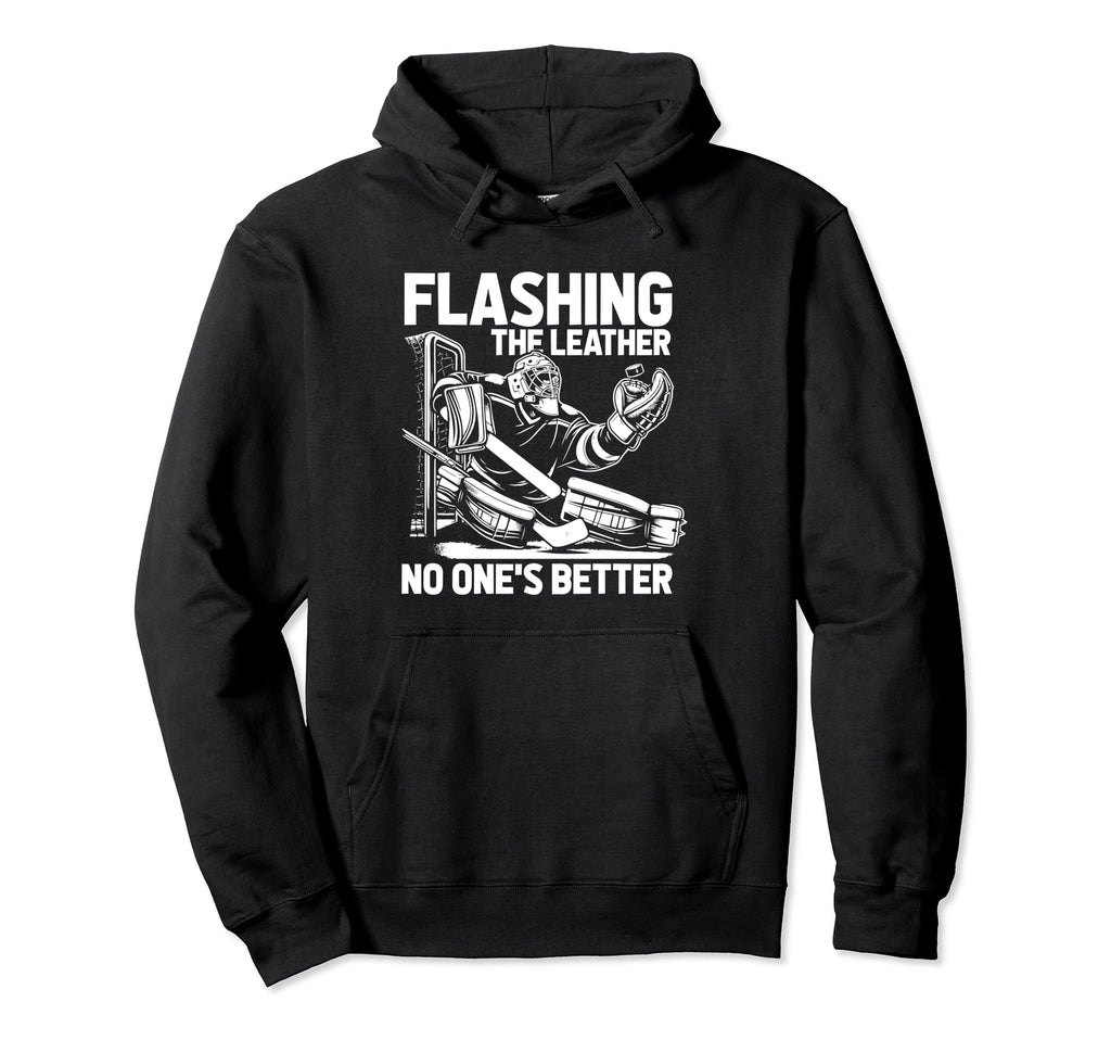 Ice Hockey Goalie Goalkeeper Goalie Glove Hoodie - Graphic Print for Adults - T-Shirt, Sweatshirt, Hoodie