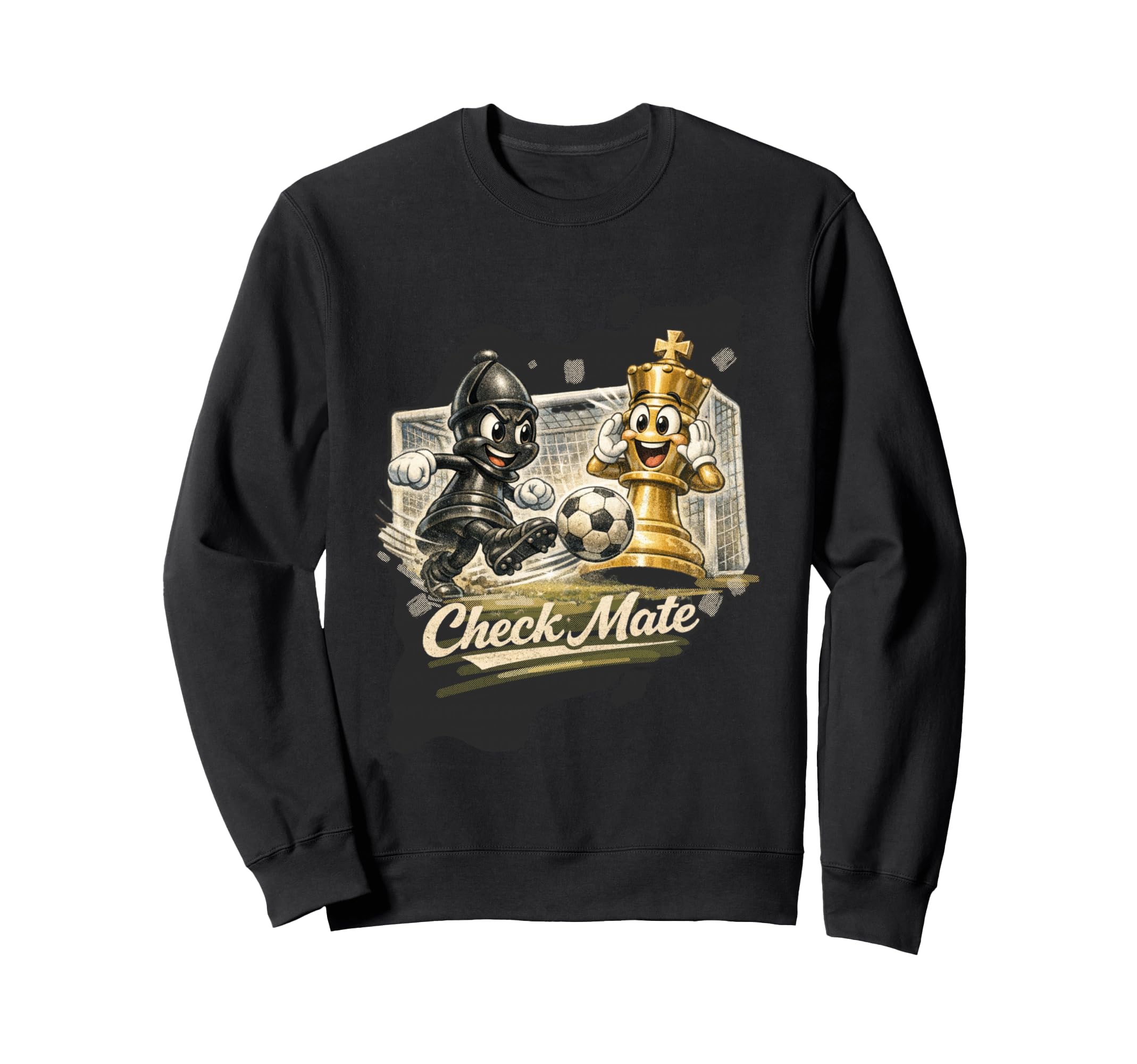 Check Mate Funny Chess Soccer Sweatshirt - Casual Everyday Wear Men Women - T-Shirt, Sweatshirt, Hoodie