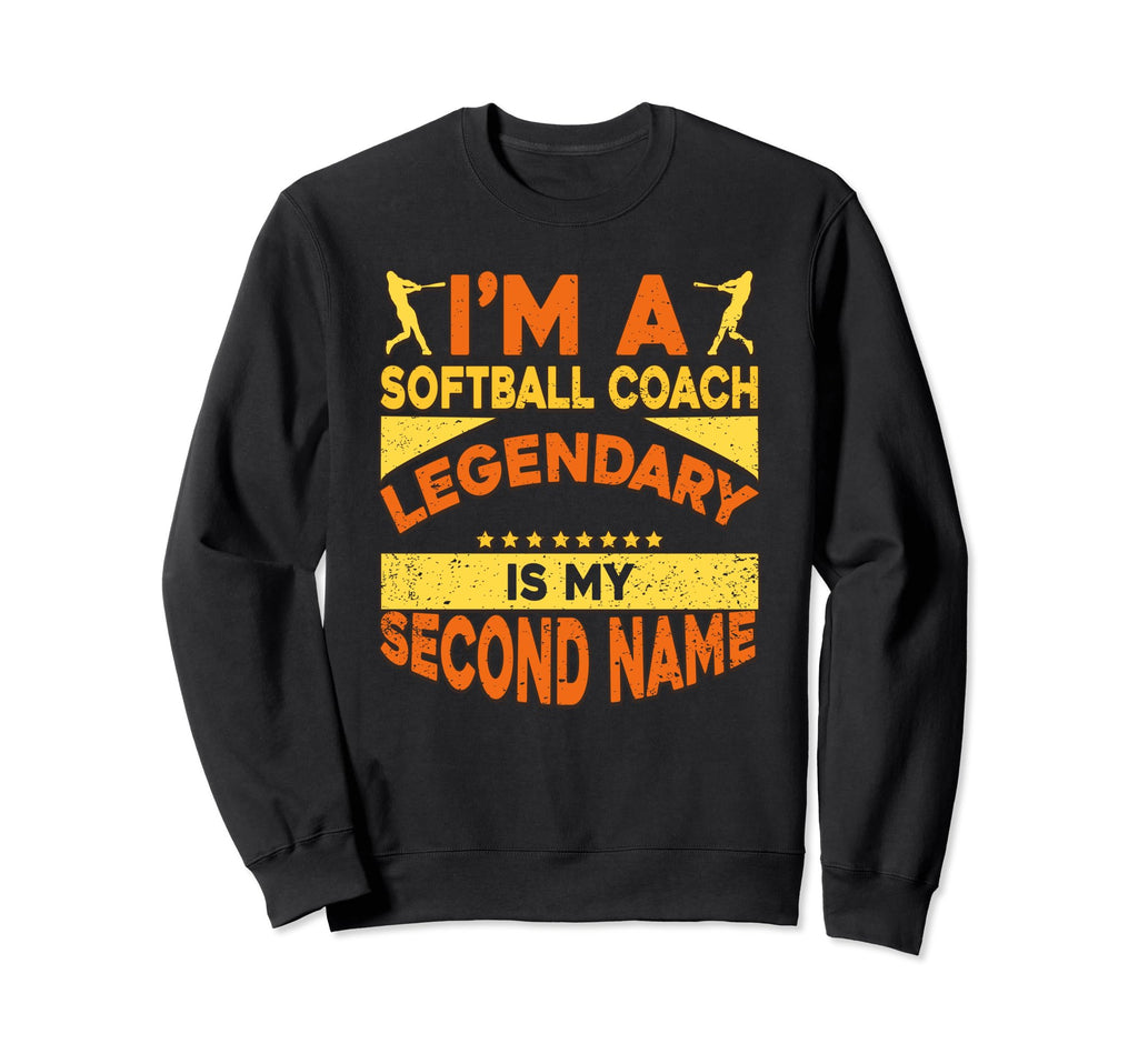 Softball Coach Training Trainer Sweatshirt - Unique Graphic Men Women - T-Shirt, Sweatshirt, Hoodie