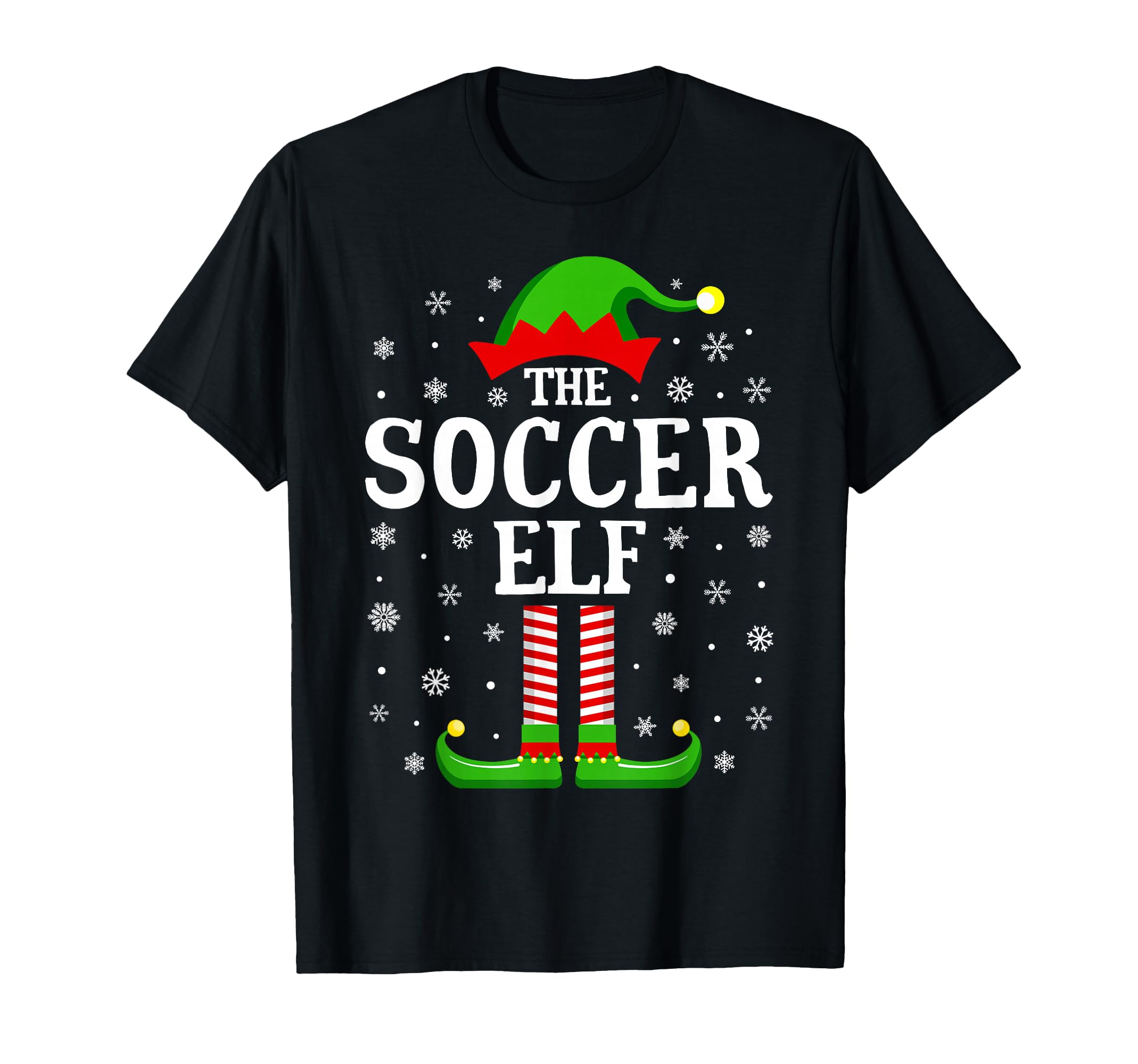 Soccer Elf Funny Family Matching T-Shirt - Casual Everyday Wear Unisex - T-Shirt, Sweatshirt, Hoodie