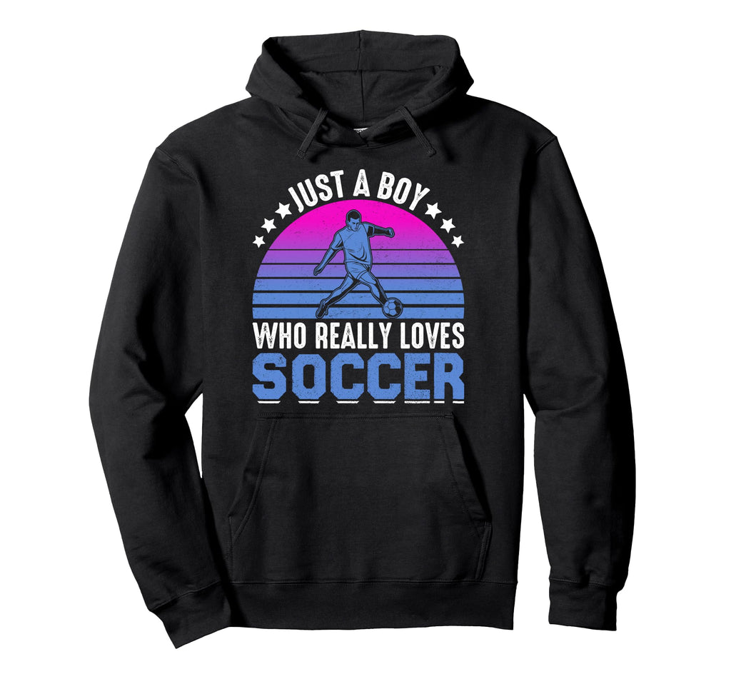 Just Who Really Loves Soccer Hoodie - Trendy Graphic for Adults - T-Shirt, Sweatshirt, Hoodie