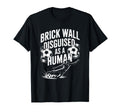Coach Soccer Player Brick Wall T-Shirt - Minimalist Print Men Women - T-Shirt, Sweatshirt, Hoodie