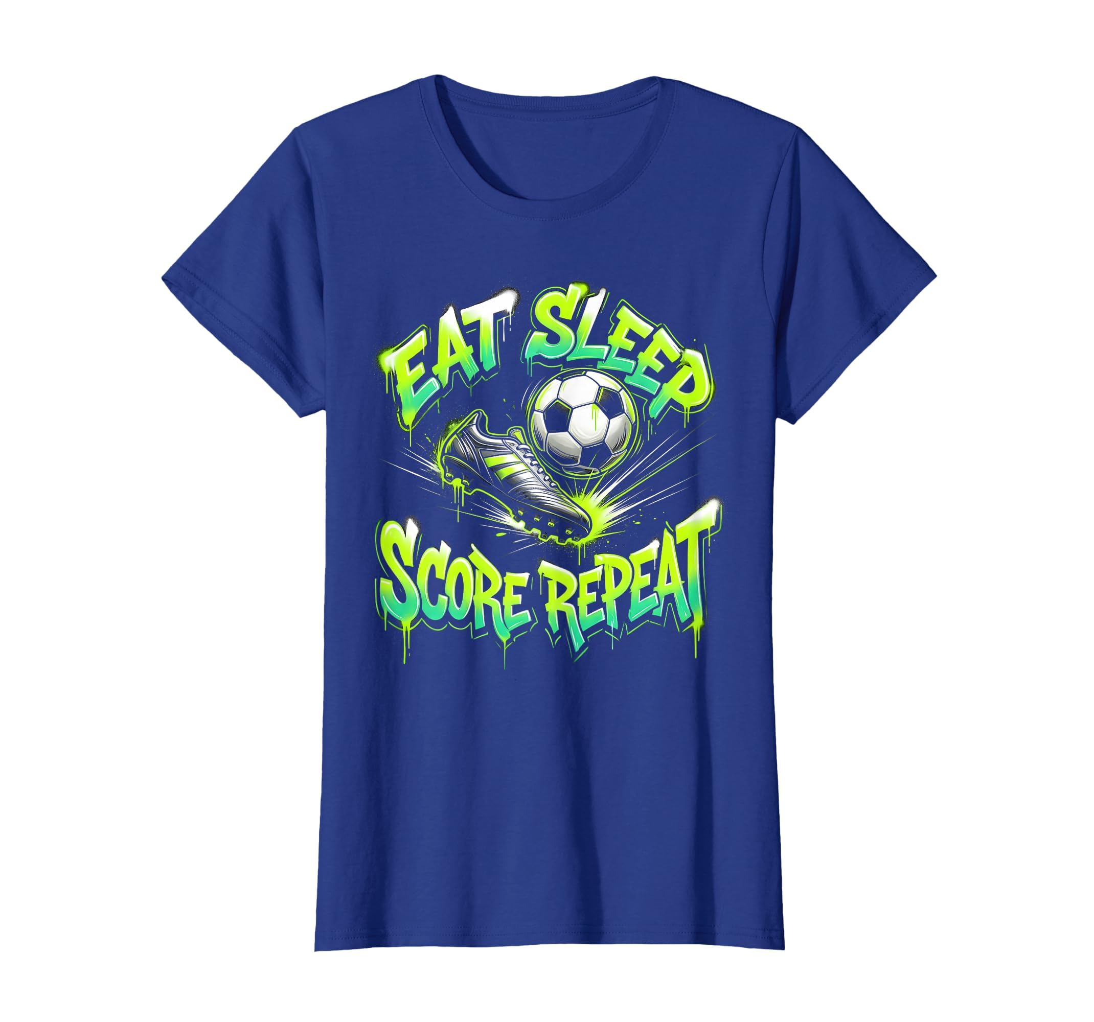 Eat Sleep Score Repeat Soccer T-Shirt - Minimalist Print Unisex - T-Shirt, Sweatshirt, Hoodie
