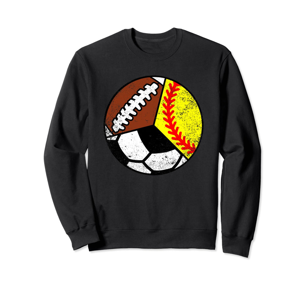 Softball Soccer Football Player Funny Sweatshirt - Minimalist Print Unisex - T-Shirt, Sweatshirt, Hoodie