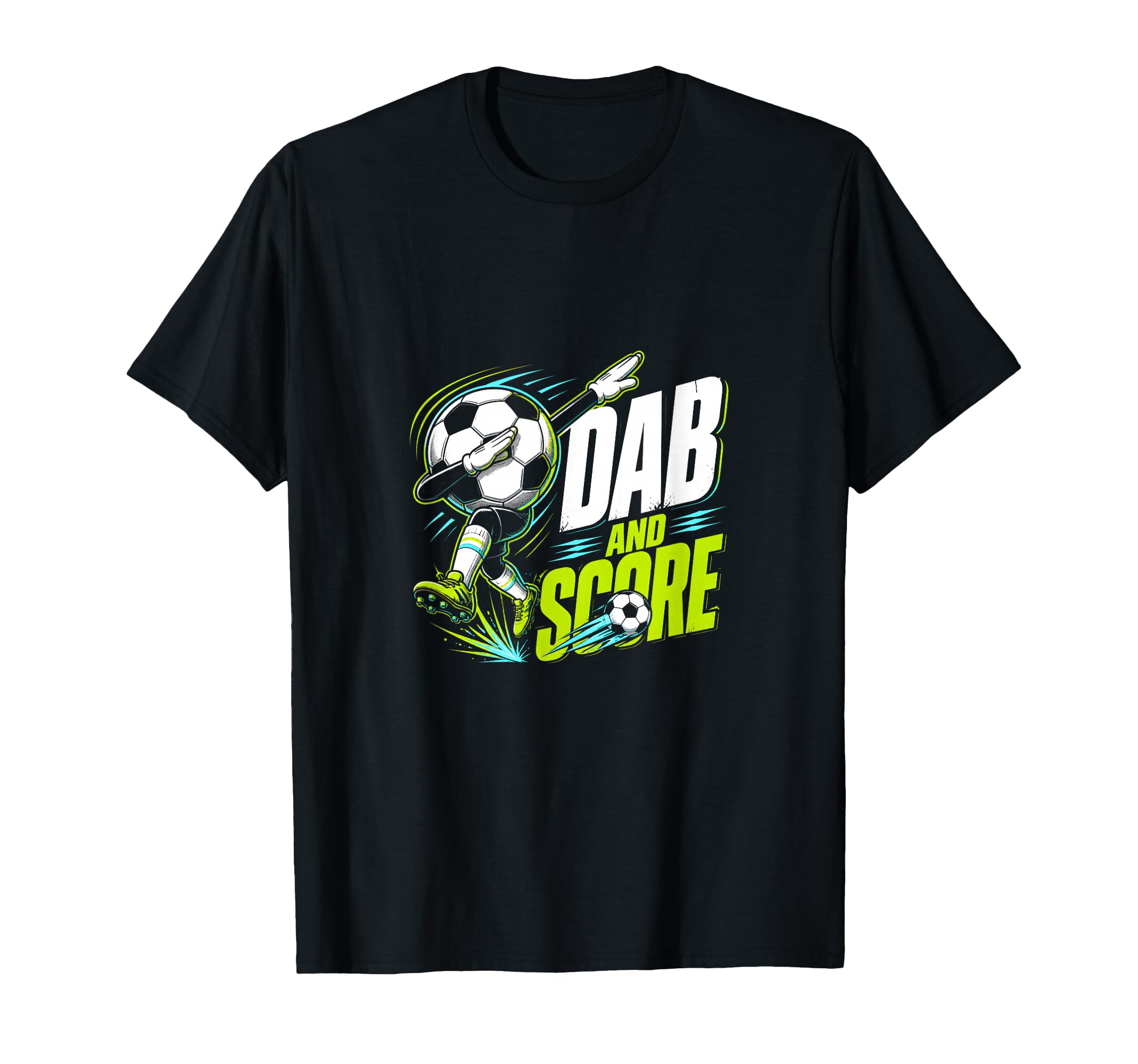 Dab And Score Soccer Player Fan T-Shirt - Aesthetic Graphic Men Women - T-Shirt, Sweatshirt, Hoodie