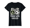 Peace Love Soccer Lover Cow Soccer T-Shirt - Unique Graphic for Adults - T-Shirt, Sweatshirt, Hoodie