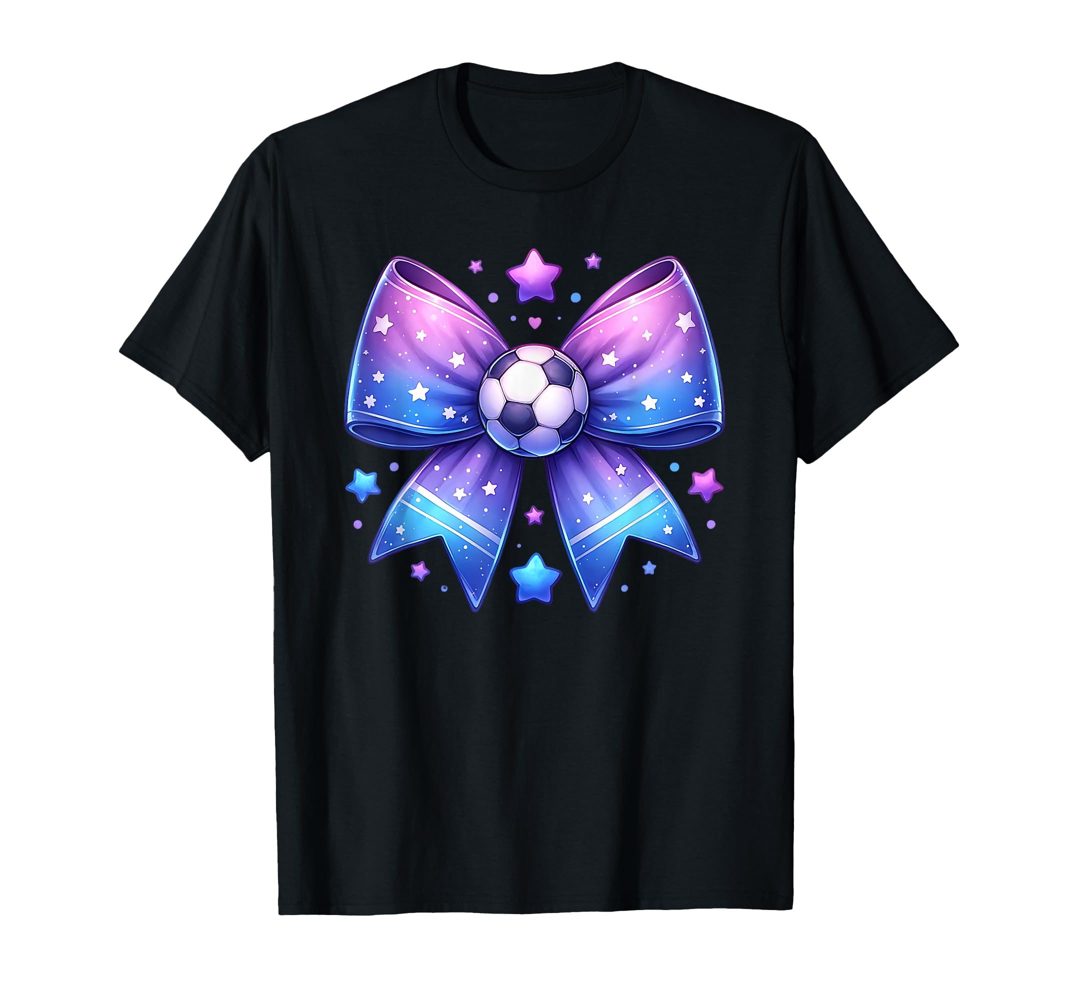 Soccer Coquette Bow Sports Blue And T-Shirt - Streetwear Style Men Women - T-Shirt, Sweatshirt, Hoodie