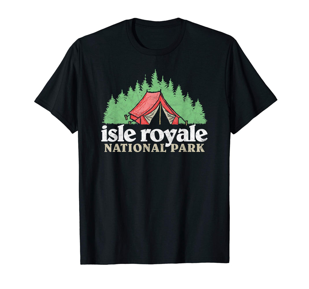 Isle Royale National Park Tent Camping T-Shirt - Trendy Graphic Unisex - T-Shirt, Sweatshirt, Hoodie
