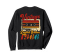 Born 1966 Cassette Tape 60S Sweatshirt - Fun Novelty Design for Adults - T-Shirt, Sweatshirt, Hoodie