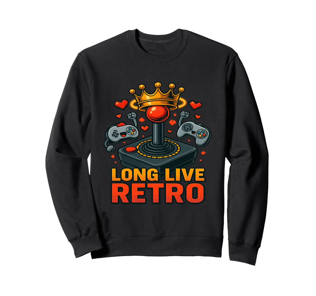Long Live Funny Gaming Consoles Sweatshirt - Graphic Print Unisex - T-Shirt, Sweatshirt, Hoodie