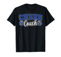 Loud Proud Cheer Coach Pom Poms Blue T-Shirt - Custom Art Print for Adults - T-Shirt, Sweatshirt, Hoodie