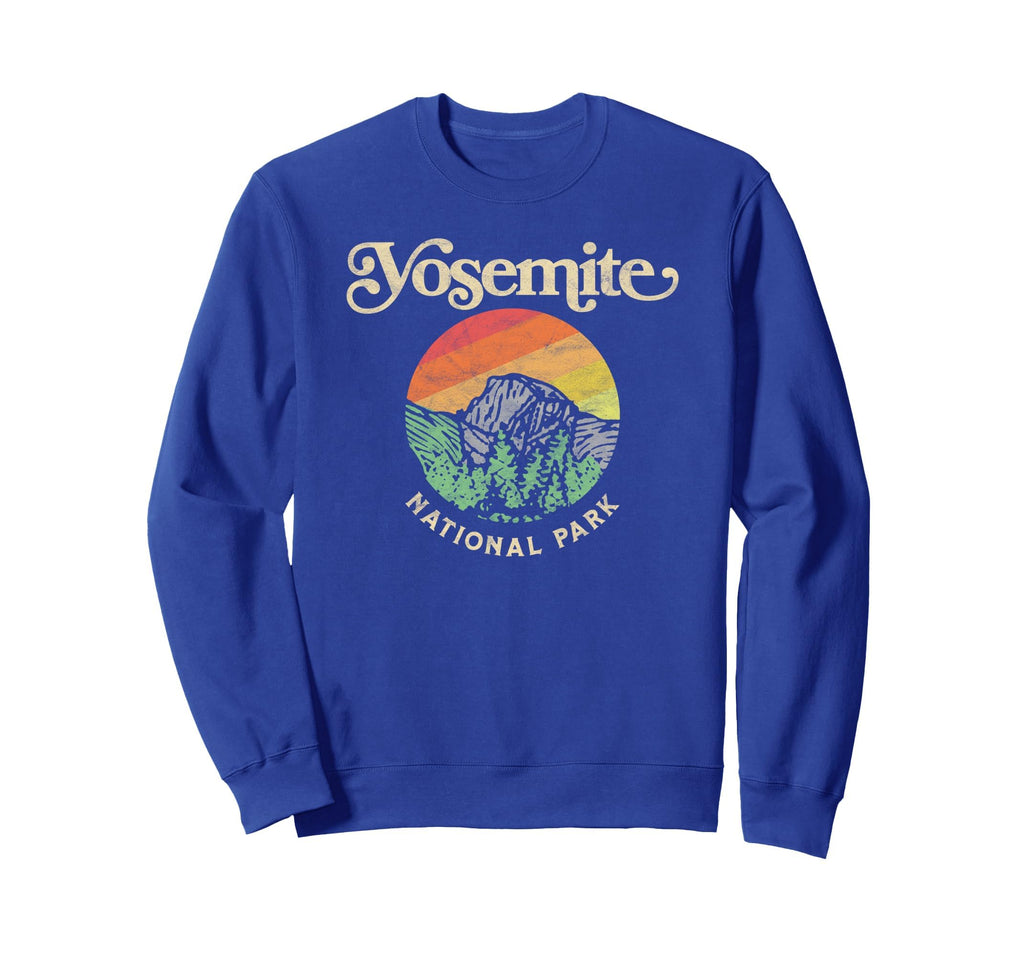 Yosemite National Park Sixties Vibe Sweatshirt - Minimalist Print Unisex - T-Shirt, Sweatshirt, Hoodie