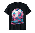 Soccer Ball Drip Ice Cream Drip Game T-Shirt - Custom Art Print Men Women - T-Shirt, Sweatshirt, Hoodie