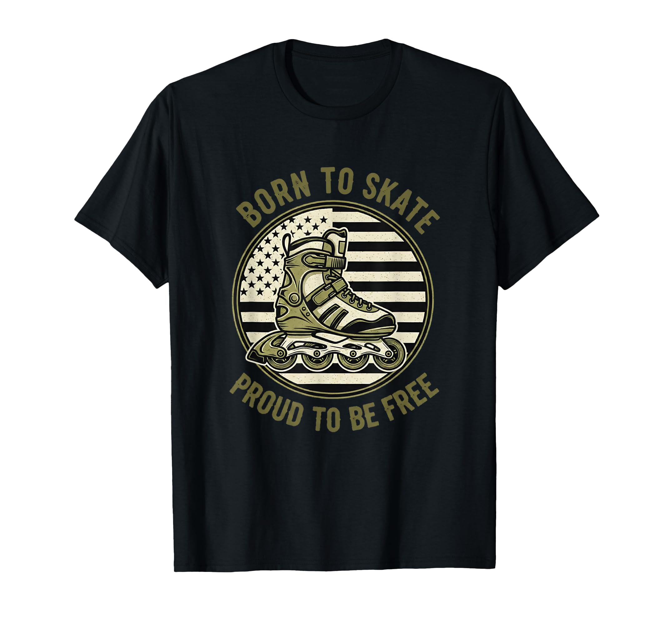 Usa Born To Jam Proud To Be Free Roller T-Shirt - Graphic Print Men Women - T-Shirt, Sweatshirt, Hoodie
