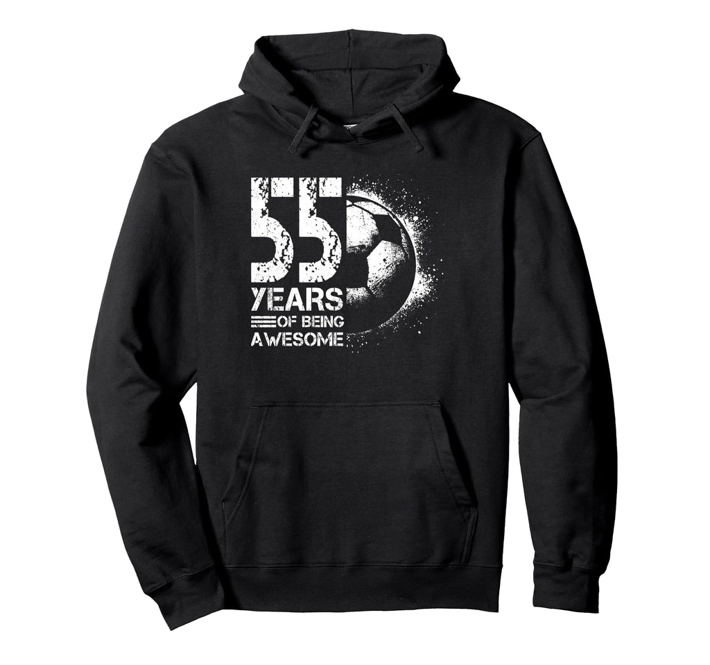 55Th Birthday Soccer Player Football 55 Hoodie - Unique Graphic Men Women - T-Shirt, Sweatshirt, Hoodie