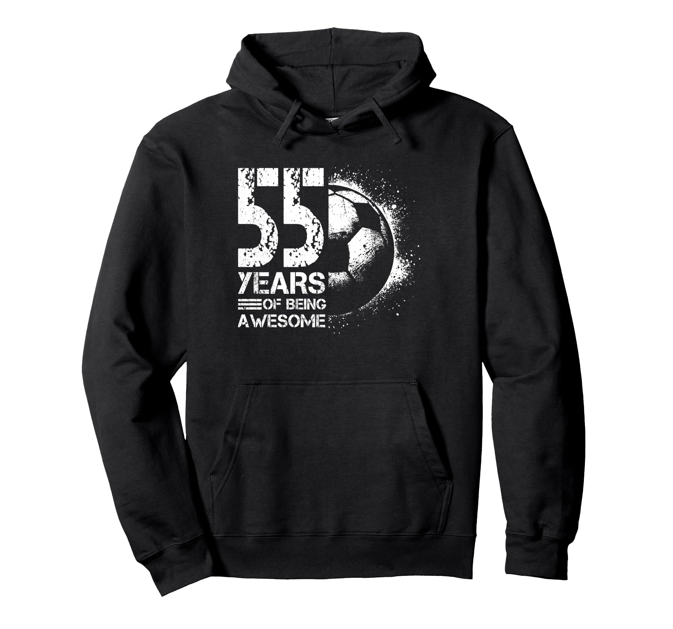 55Th Birthday Soccer Player Football 55 Hoodie - Unique Graphic Men Women - T-Shirt, Sweatshirt, Hoodie