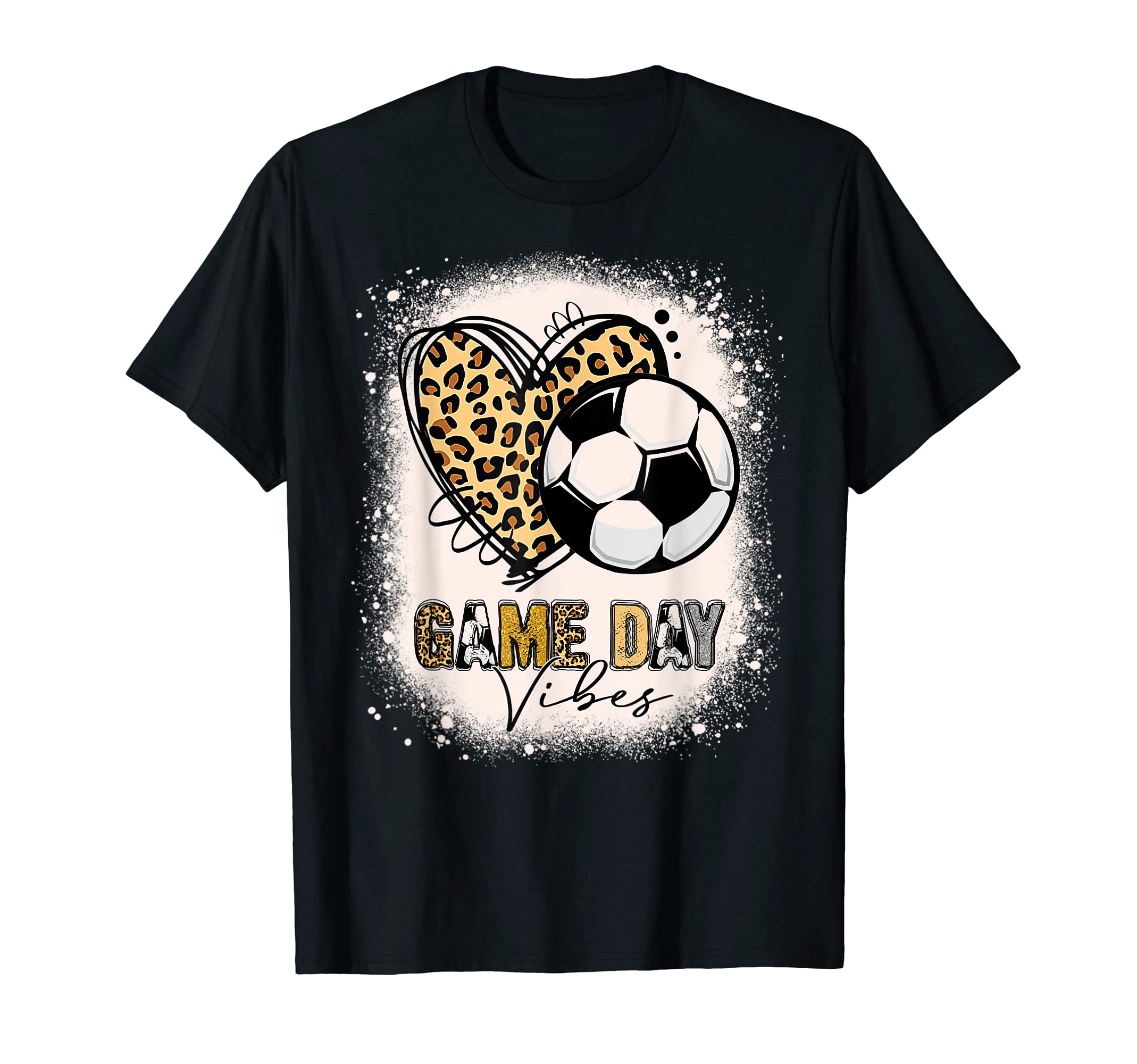Bleached Soccer Mom Game Day Vibes T-Shirt - Fun Novelty Design for Adults - T-Shirt, Sweatshirt, Hoodie