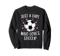 Soccer Just Who Loves Soccer Sweatshirt - Minimalist Print for Adults - T-Shirt, Sweatshirt, Hoodie