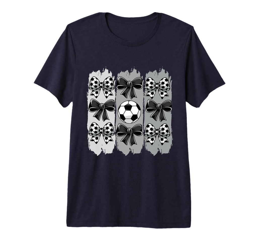 Soccer Coquette Bow Soccer Ball T-Shirt - Casual Everyday Wear Men Women - T-Shirt, Sweatshirt, Hoodie