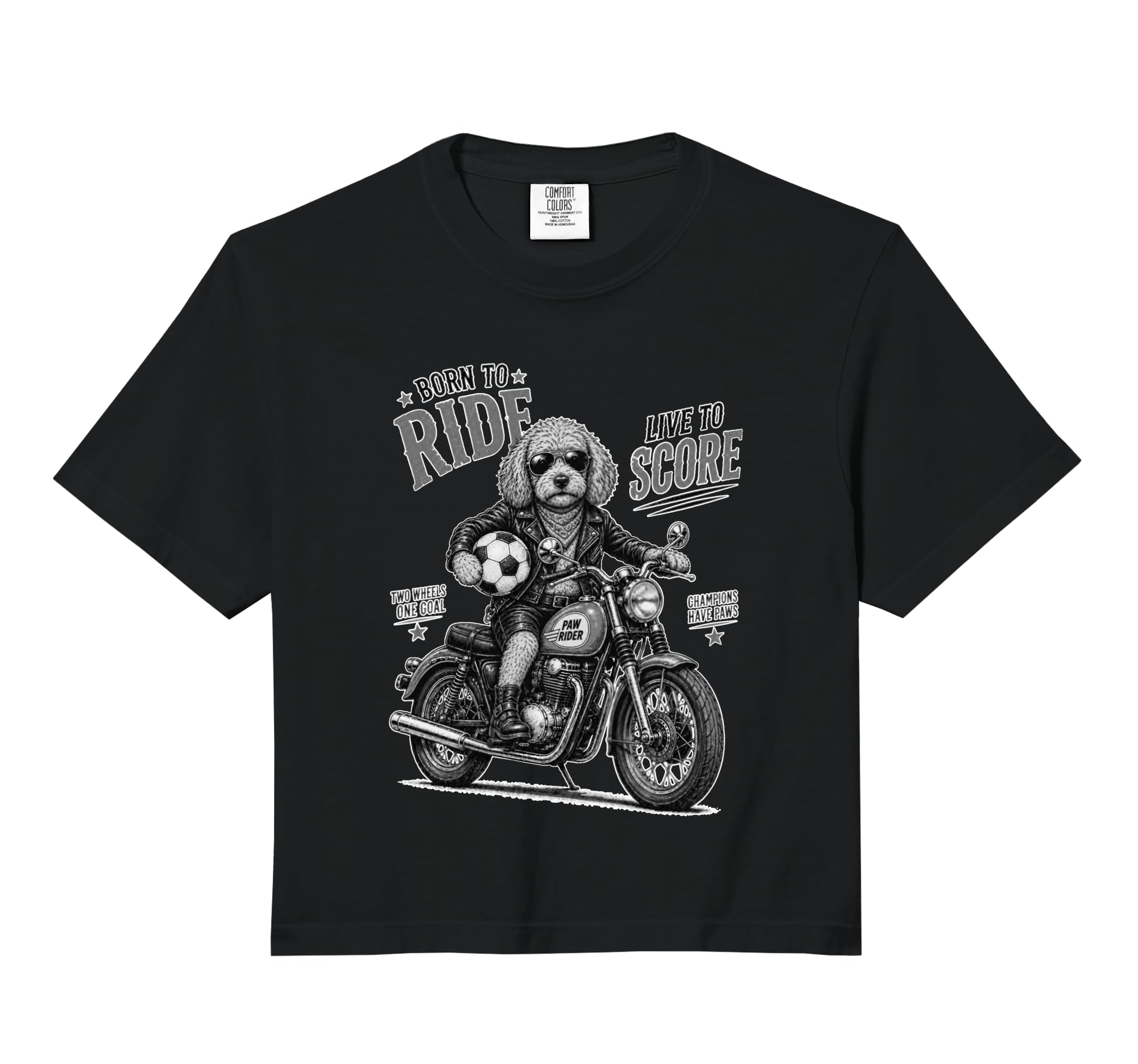 Chihuahua Motorbike Love Footbal Sweatshirt - Casual Everyday Wear Unisex - T-Shirt, Sweatshirt, Hoodie