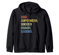 Dad Superhero Soccer Coach Legend Sweatshirt - Graphic Print Unisex - T-Shirt, Sweatshirt, Hoodie
