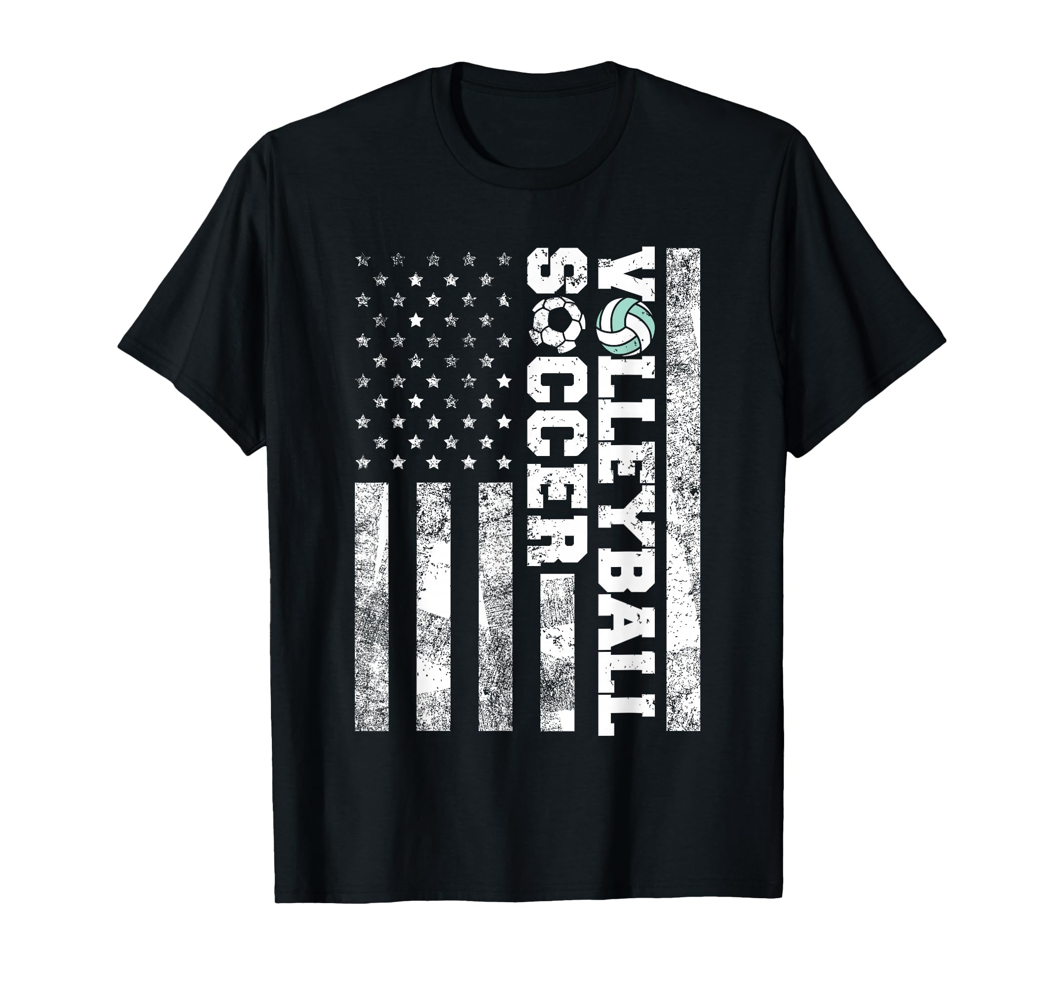 American Distressed Flag Funny T-Shirt - Casual Everyday Wear Men Women - T-Shirt, Sweatshirt, Hoodie