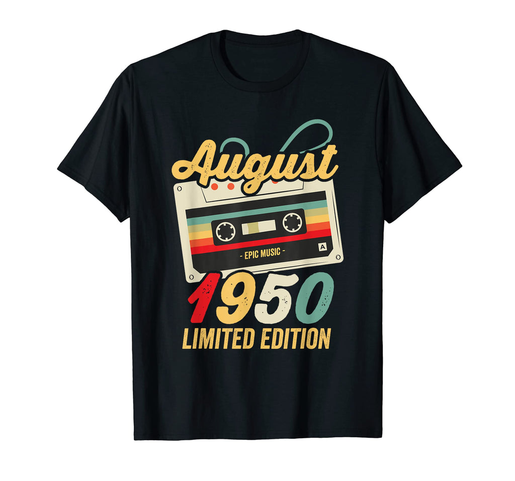 71St Birthday 71 Years Old Cassette Tape T-Shirt - Graphic Print Unisex - T-Shirt, Sweatshirt, Hoodie