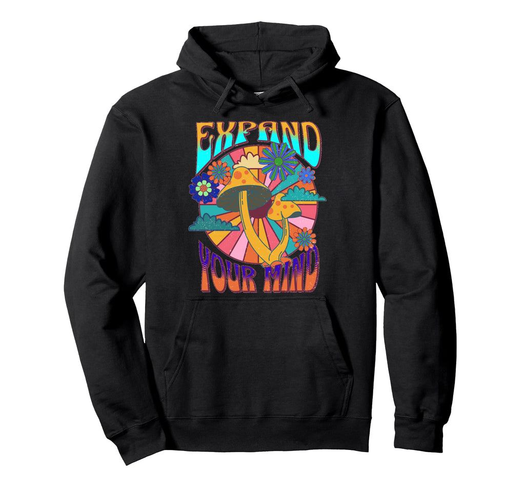 Expand Your Mind Psychedelic 60S Hoodie - Custom Art Print for Adults - T-Shirt, Sweatshirt, Hoodie