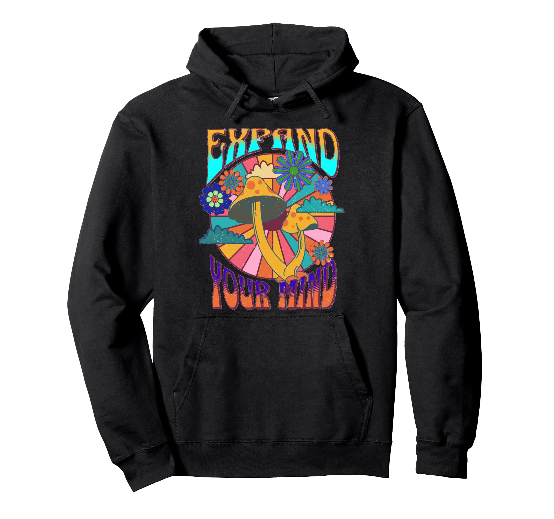 Expand Your Mind Psychedelic 60S Hoodie - Custom Art Print for Adults - T-Shirt, Sweatshirt, Hoodie