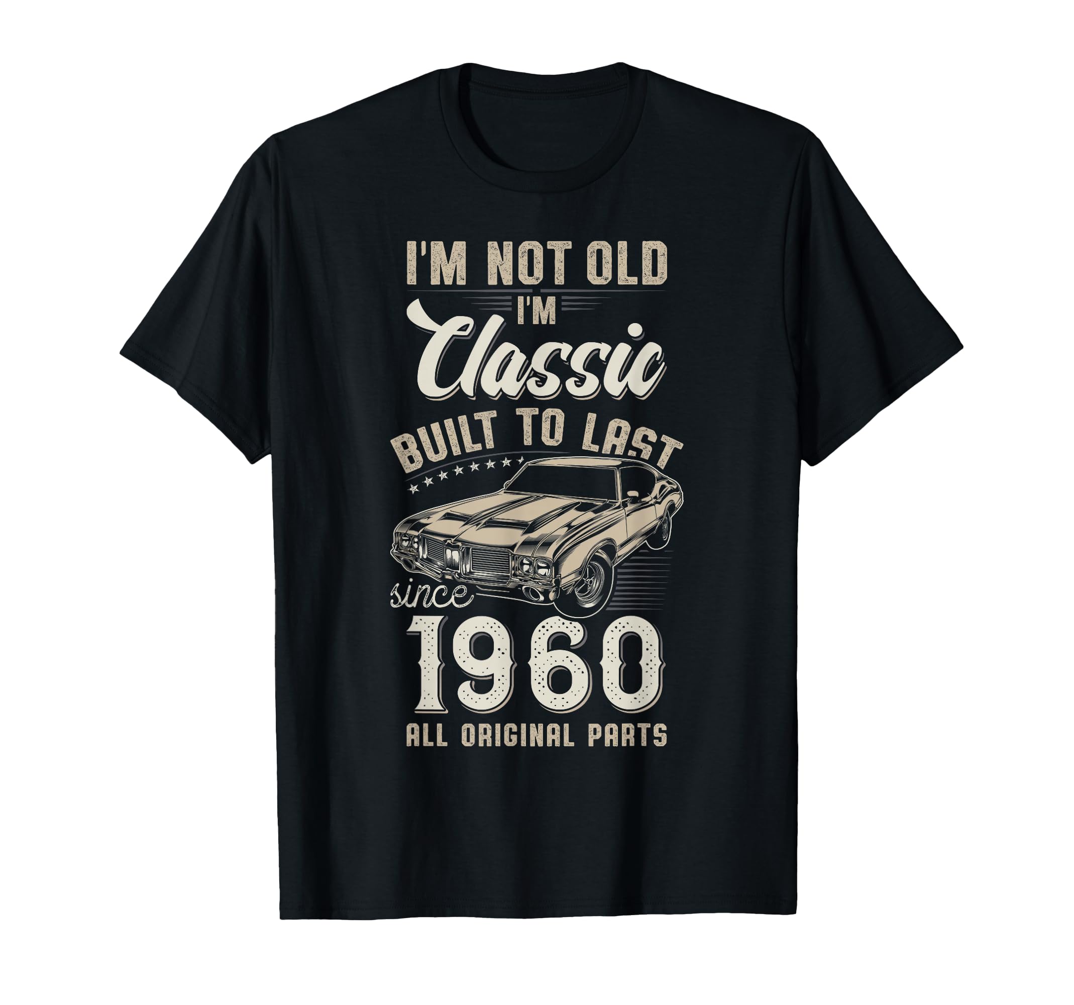 66Th Birthday Born 1960 Car T-Shirt - Novelty Apparel Men Women - T-Shirt, Sweatshirt, Hoodie