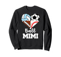 Ball Mimi Soccer Football Baseball Sweatshirt - Graphic Print Unisex - T-Shirt, Sweatshirt, Hoodie