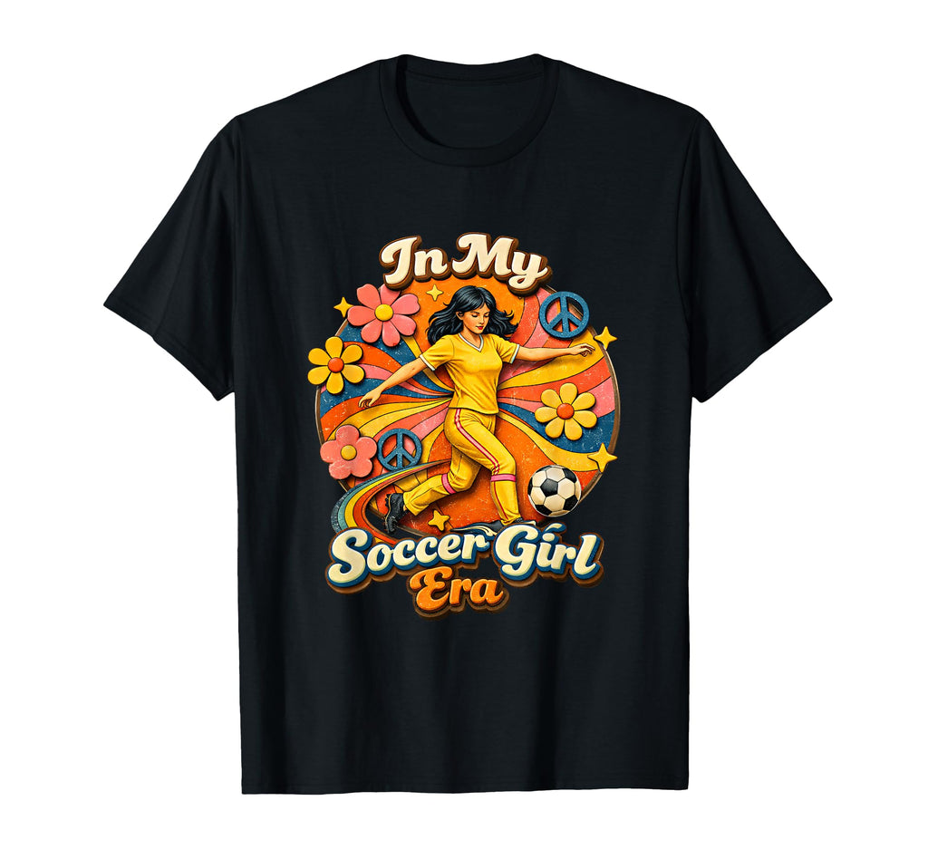 My Soccer Era 70S Groovy Flower T-Shirt - Aesthetic Graphic for Adults - T-Shirt, Sweatshirt, Hoodie