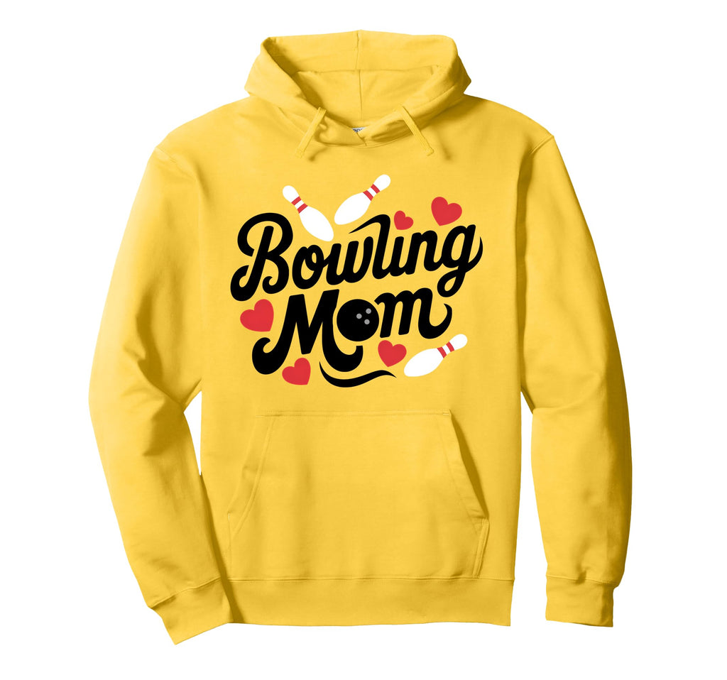 Bowling Mom Bowling League Mother Hoodie - Minimalist Print Men Women - T-Shirt, Sweatshirt, Hoodie