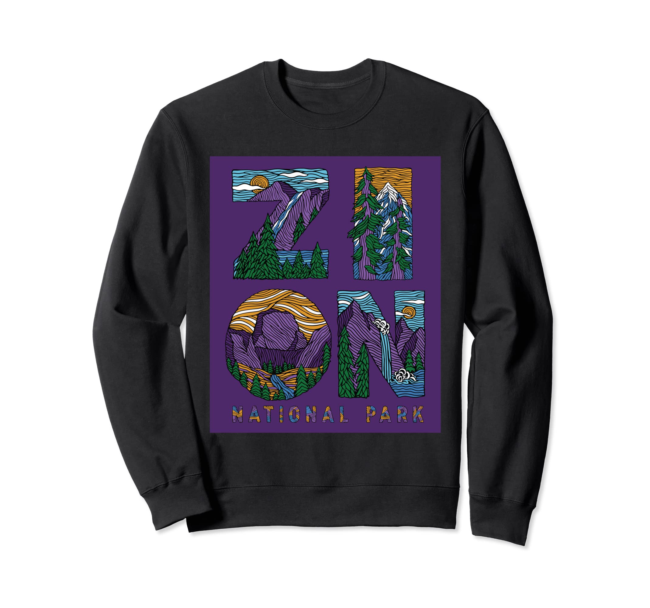 Zion National Park Utah Usa Sweatshirt - Graphic Print Men Women - T-Shirt, Sweatshirt, Hoodie