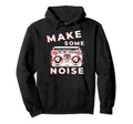 Ghetto Blaster Boombox Cassette Tape Hoodie - Custom Art Print for Adults - T-Shirt, Sweatshirt, Hoodie