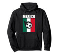 Mexico Soccer Football Mexican Flag Grunge Hoodie - Graphic Print Unisex - T-Shirt, Sweatshirt, Hoodie