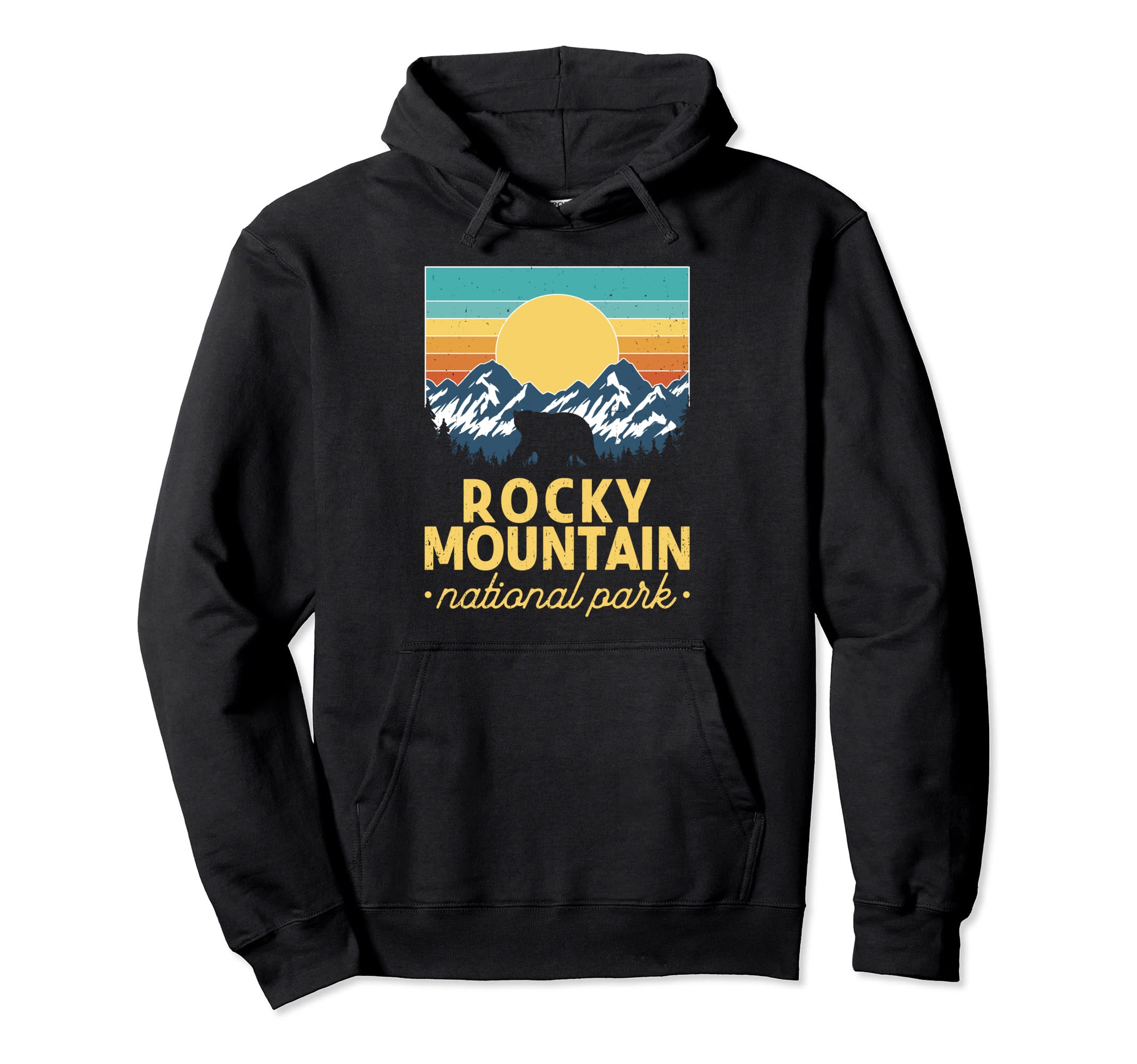 Rocky Mountain National Park Sunset Hoodie - Trendy Graphic Men Women - T-Shirt, Sweatshirt, Hoodie