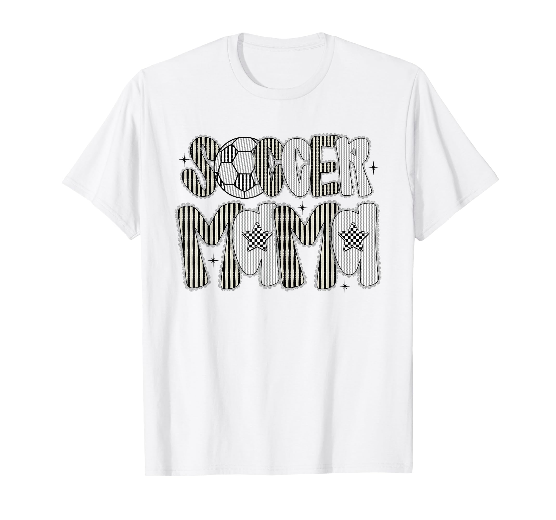 Soccer Mama Lace Mothers Day Soccer T-Shirt - Custom Art Print for Adults - T-Shirt, Sweatshirt, Hoodie